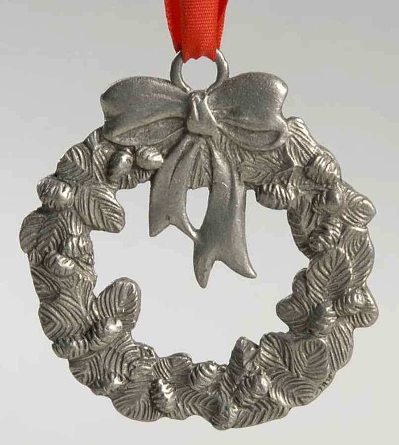 Seagull Christmas Ornaments Wreath - With Box by Seagull Pewter-1