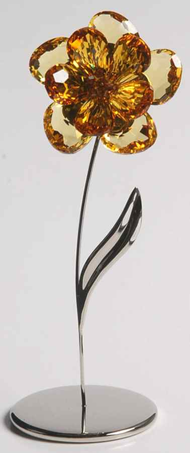 Exotic Flowers-Crystal Paradise Dambulla  Light Topaz - No Box by Swarovski-1