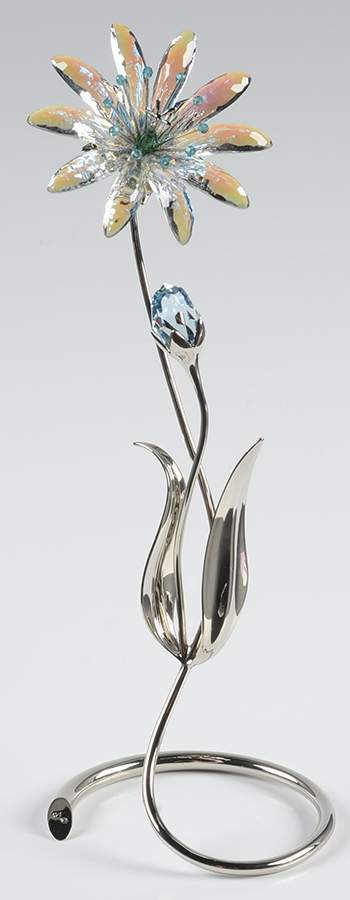 Exotic Flowers-Crystal Paradise Delleria-Aquamarine - No Box by Swarovski-1