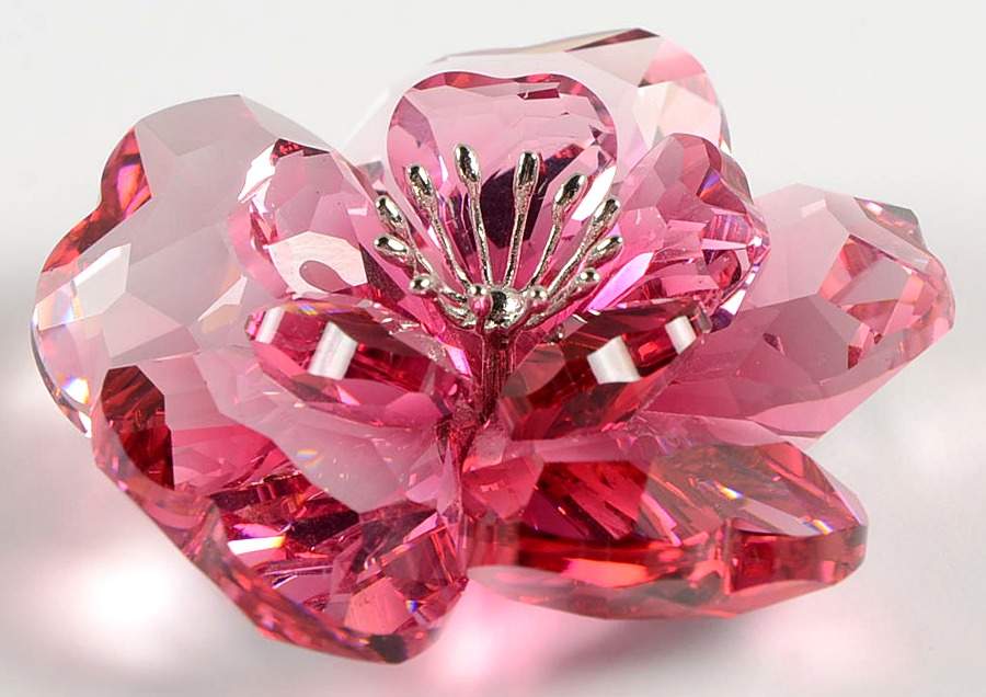 Crystal Flowers Darose-Crystal Red - Boxed by Swarovski-1