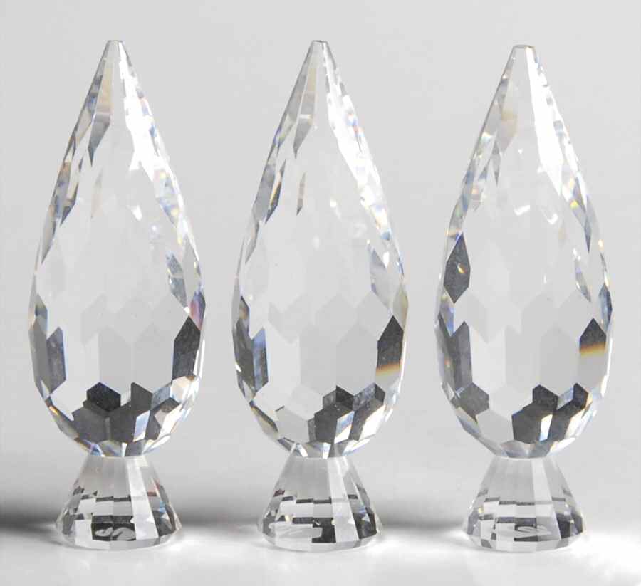 Crystal City Poplar Trees-Set Of 3 - Boxed by Swarovski-1
