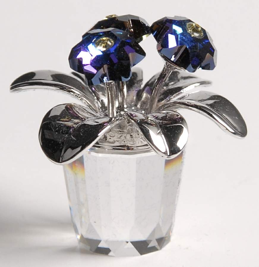 Flower Dreams Blue Primula-Heliotrope-Jonqui - No Box by Swarovski-1