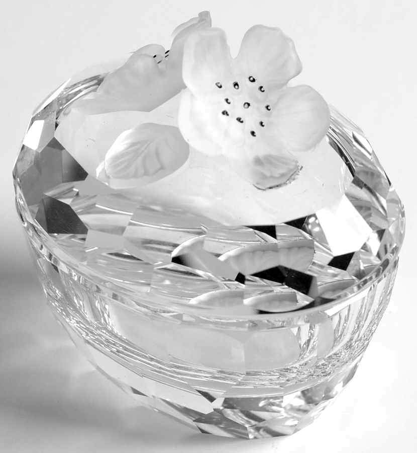 Swarovski Crystal Boxes Flowers-Oval Treasure Box - No Box by Swarovski-1