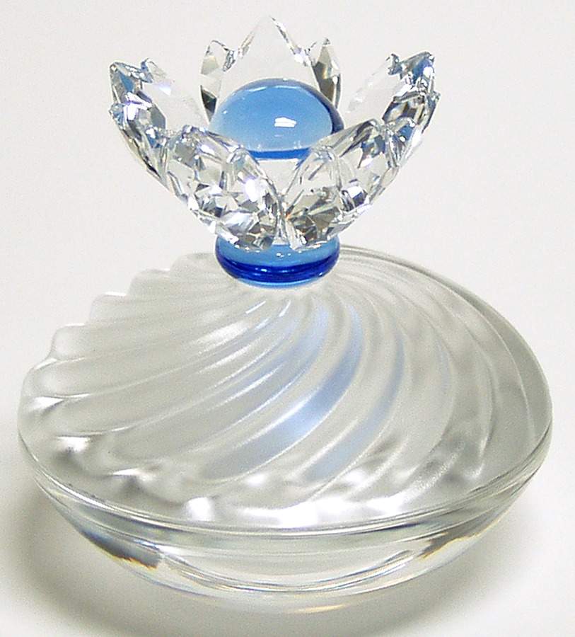 Swarovski Crystal Boxes Blue Flower Jewel Box - No Box by Swarovski-1