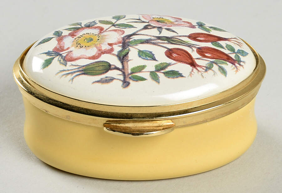 Connoisseurs Pink Flowers/ Buds & Leaves - No Box by Staffordshire Enamels-1