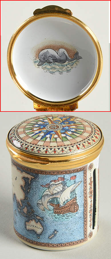 Connoisseurs World Map - No Box by Staffordshire Enamels-1