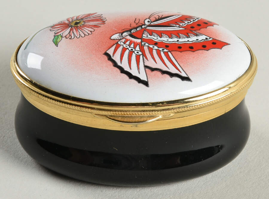 Connoisseurs Butterfly & Flower - No Box 60 by Staffordshire Enamels-1