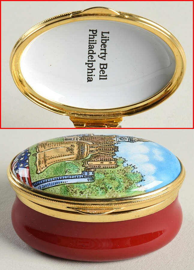 Connoisseurs Liberty Bell Philadelphia - Boxed by Staffordshire Enamels-1