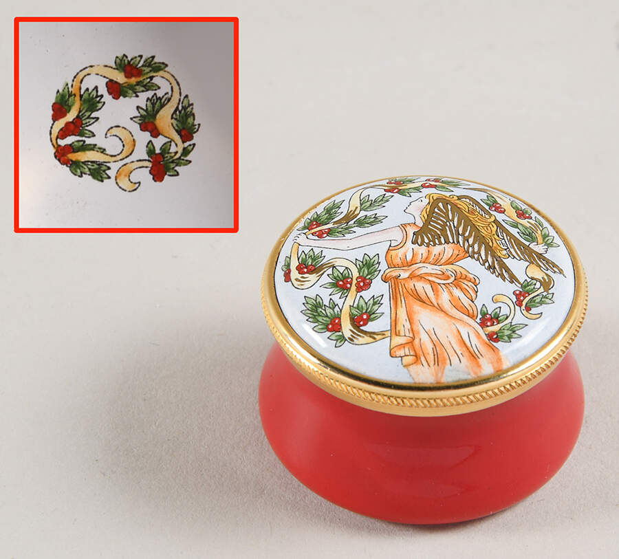 Connoisseurs Angel With Garland - Boxed by Staffordshire Enamels-1