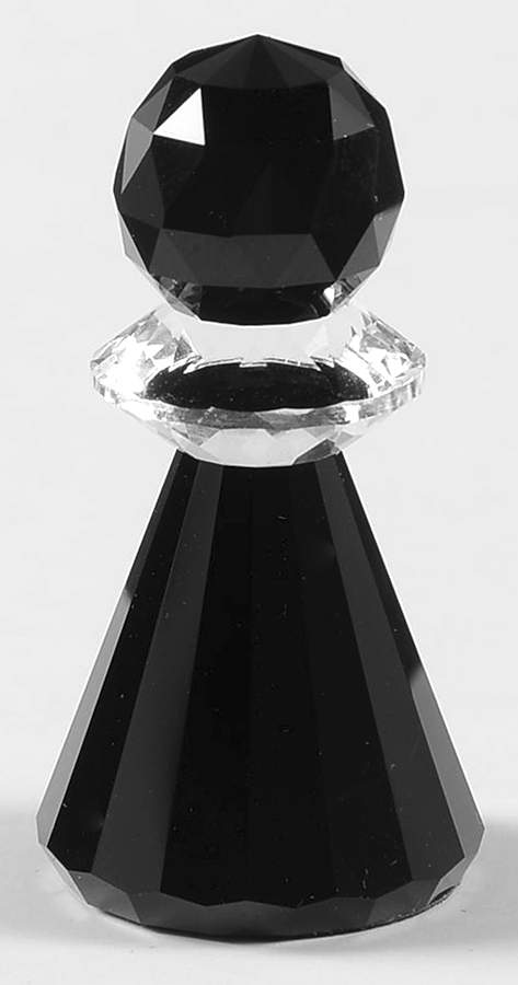 Games of Kings Chess Set Bishop - Black - Bishop-Black Chess Piece by Swarovski-1