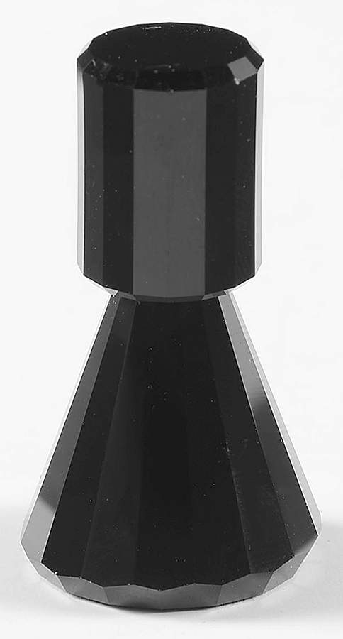 Games of Kings Chess Set Rook - Black - Rook-Black Chess Piece by Swarovski-1