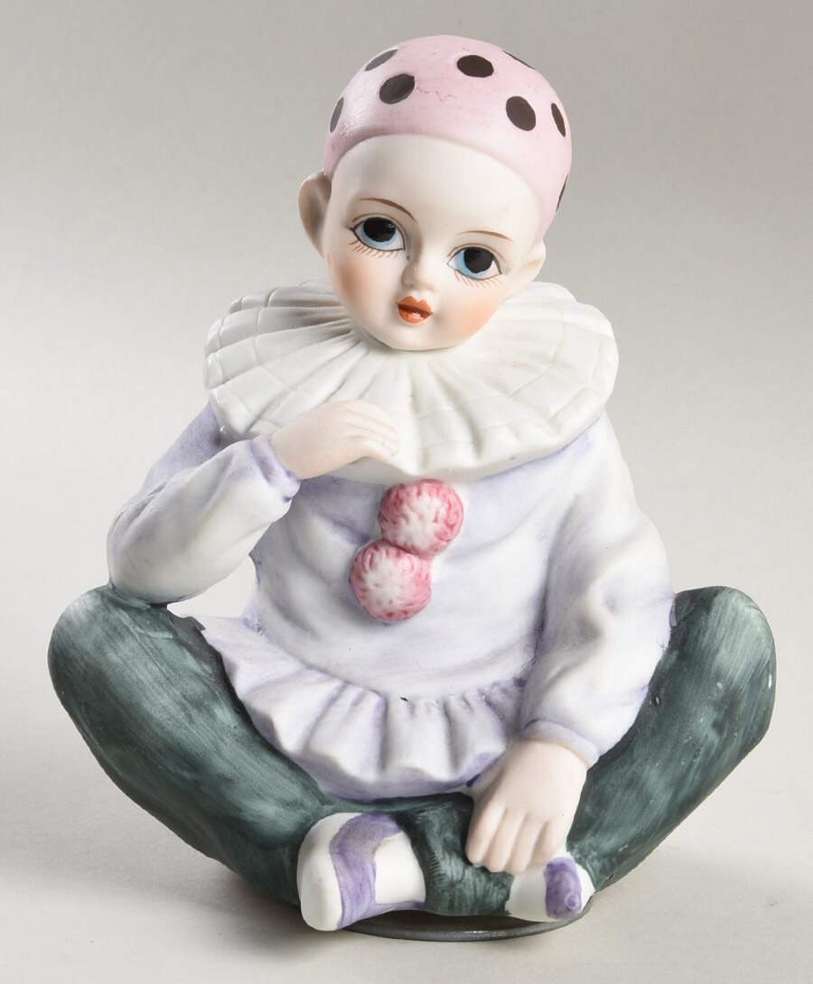 Seymour Mann Music Boxes Pierrot Clown-Pink&Purple - No Box by Seymour Mann-1