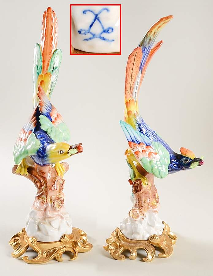 Samson & Co Figurines Parrots-Pair - No Box by Samson & Company-1