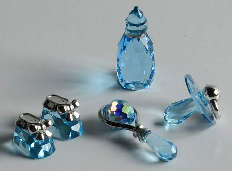 My First Years Baby Boy Aquamarine-Set Of 5 - No Box by Swarovski-1