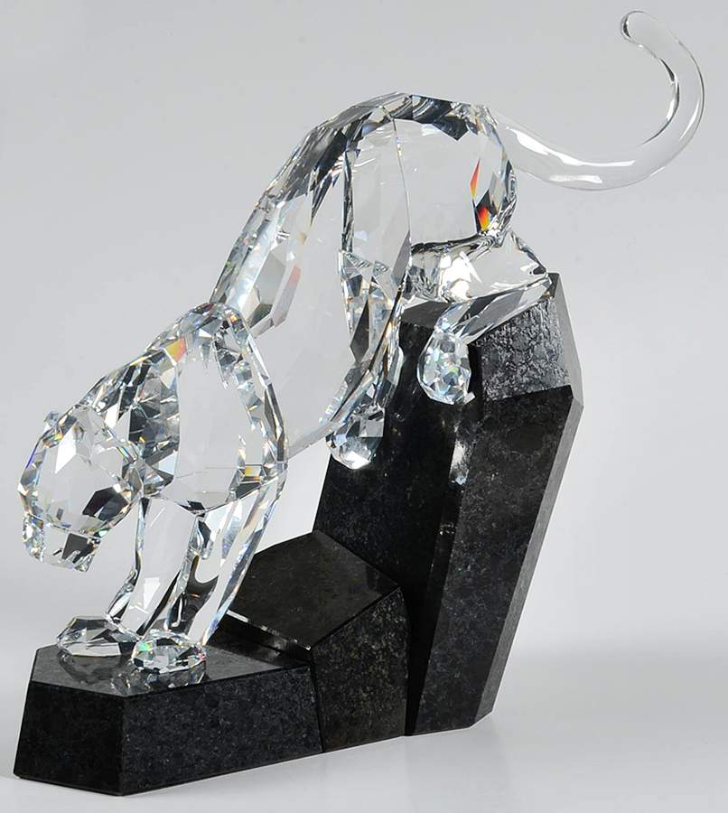 Soulmate Collection Panther-Clear - W-8 1/4 - Boxed by Swarovski-1