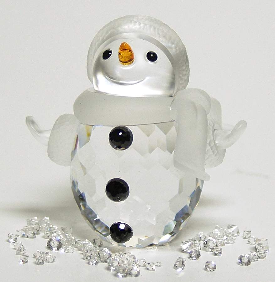 Cheerful Times Snowman - With Crystals - No Box by Swarovski-1