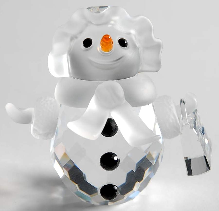 Cheerful Times Snow Woman-With Purse - Boxed by Swarovski-1