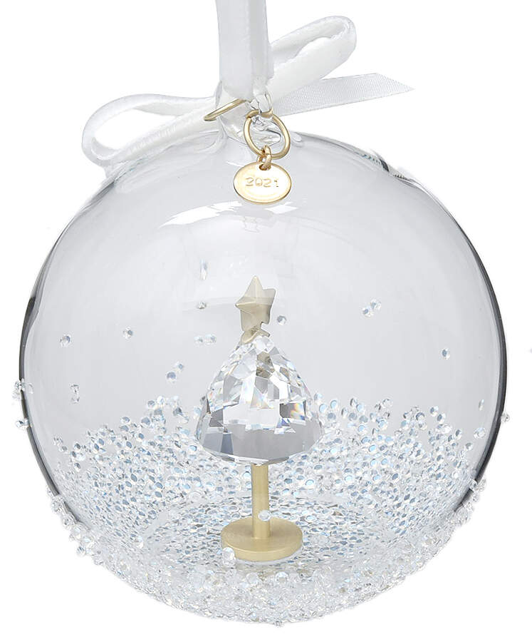 Christmas Ball Ornament Annual 2021 Tree - No Box by Swarovski-1