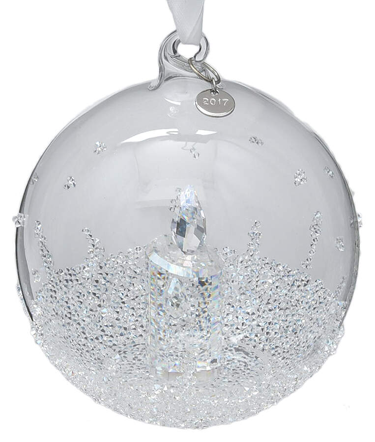 Christmas Ball Ornament Annual 2017 Candle - No Box by Swarovski-1