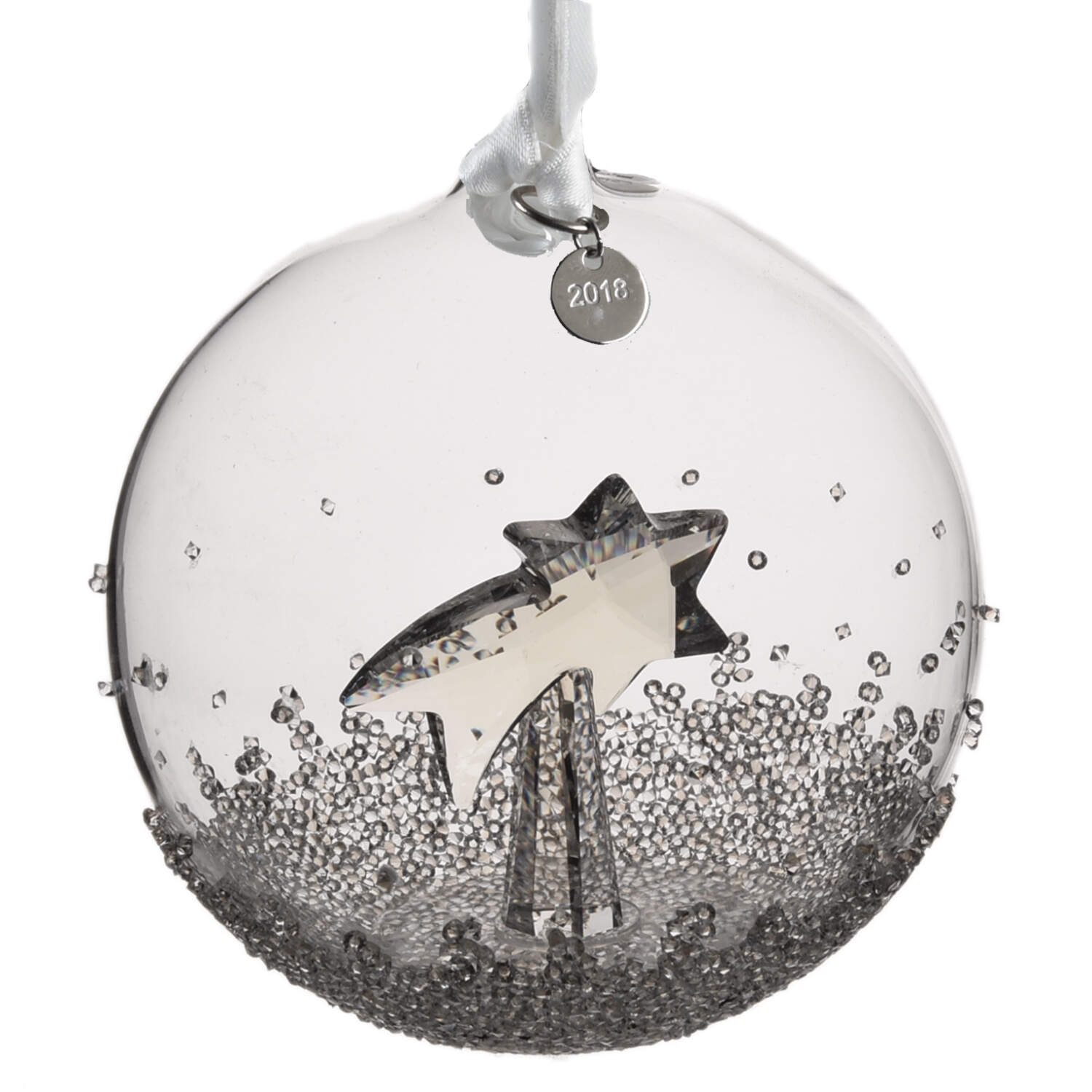 Christmas Ball Ornament Annual 2018 Shooting Star - No Box by Swarovski-1