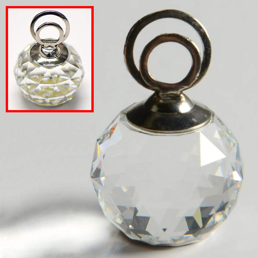 Place Card Holders Crystal Cal-Small Rhodium Single - No Box by Swarovski-1
