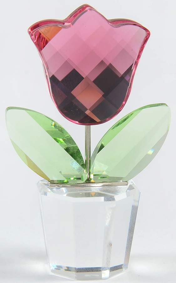 Happy Flowers Pink Tulip - Boxed by Swarovski-1