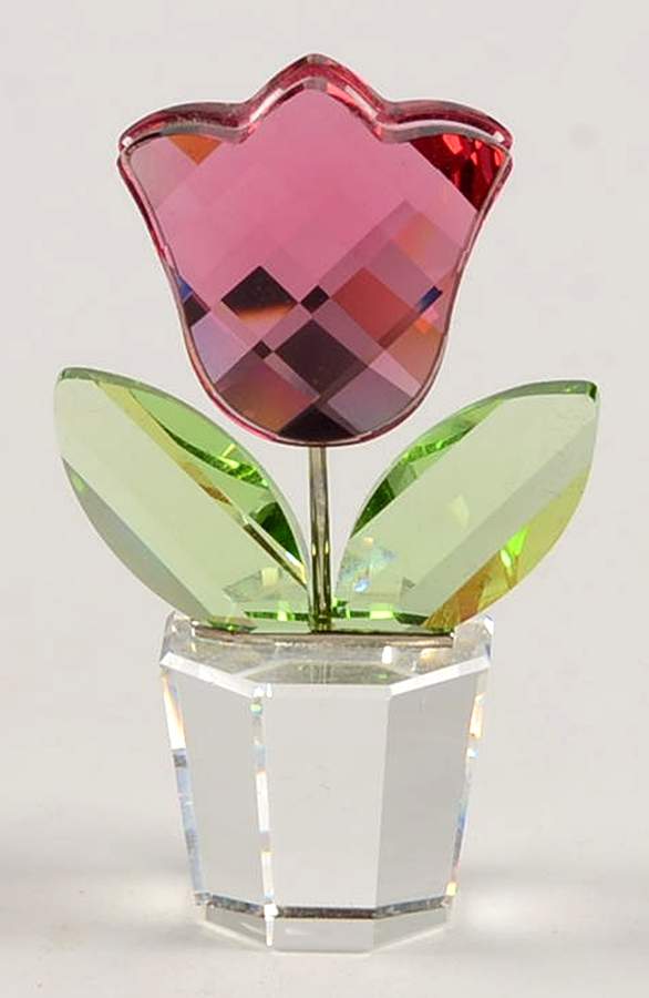Happy Flowers Red Tulip - No Box by Swarovski-1