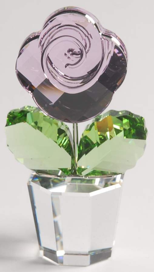 Happy Flowers Pink Rose-Medium - Boxed by Swarovski-1