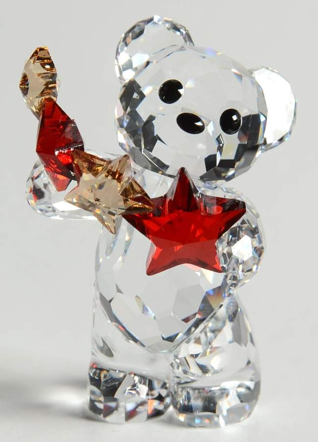 Christmas Kris Bear 2009-Kris Bear With Stars - With Box by Swarovski-1