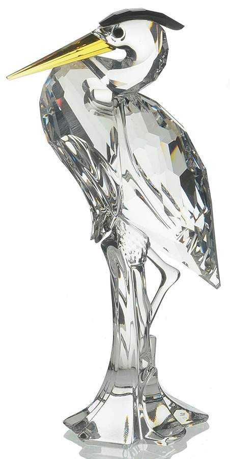 Feathered Beauties Silver Heron - Boxed by Swarovski-1
