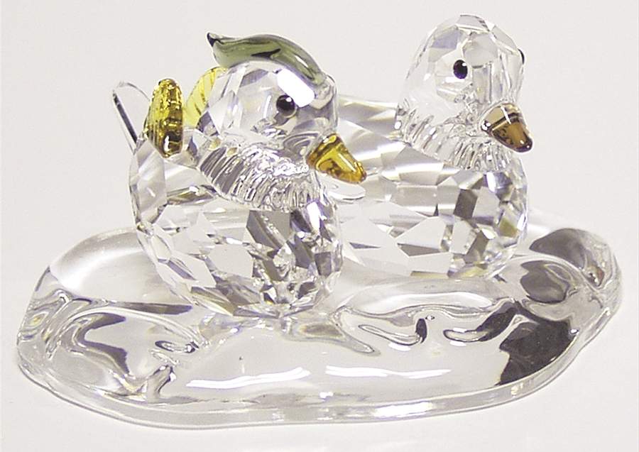 Feathered Beauties Mandarin Ducks - Boxed by Swarovski-1