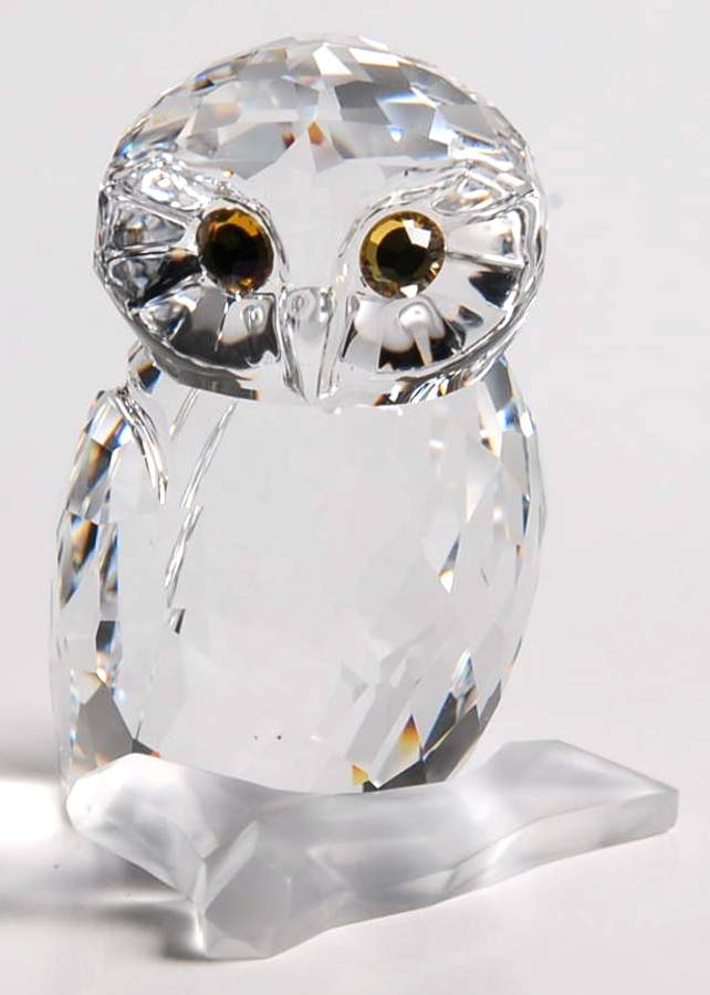 Feathered Beauties Owl Small - Boxed by Swarovski-1