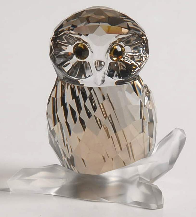 Feathered Beauties Owl-Medium - No Box by Swarovski-1