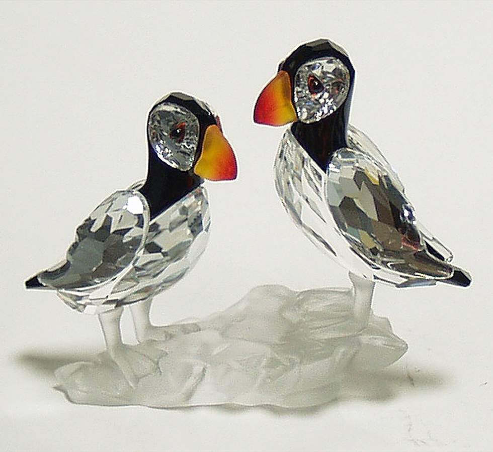 Feathered Beauties Puffins - Boxed by Swarovski-1