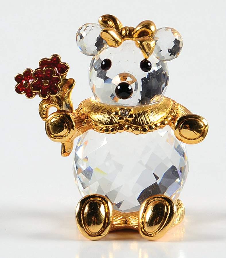 Zales & Dillard Bears Holly Bear - With Box by Swarovski-1