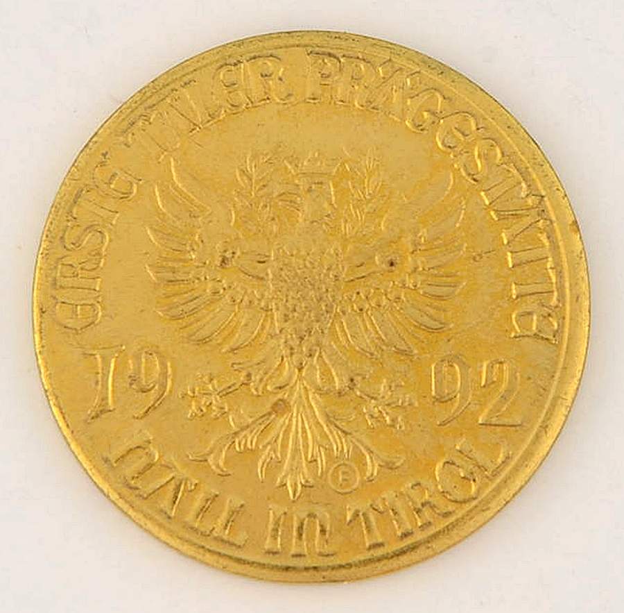 Society Annual Goldplate Coins 1992 Scs Coin-Goldplate - No Box by Swarovski-1
