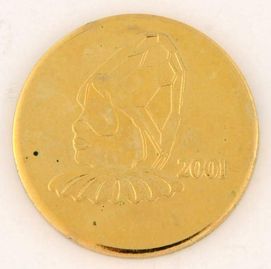 Society Annual Goldplate Coins 2001 Scs Coin-Goldplate - No Box by Swarovski-1
