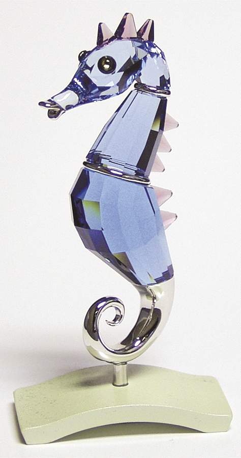 Exotic Fish-Crystal Paradise Chipili-Seahorse Aquamarine - Boxed by Swarovski-1