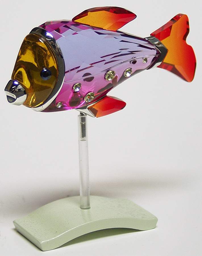 Exotic Fish-Crystal Paradise Camaret-Fuchsia Rain - No Box by Swarovski-1