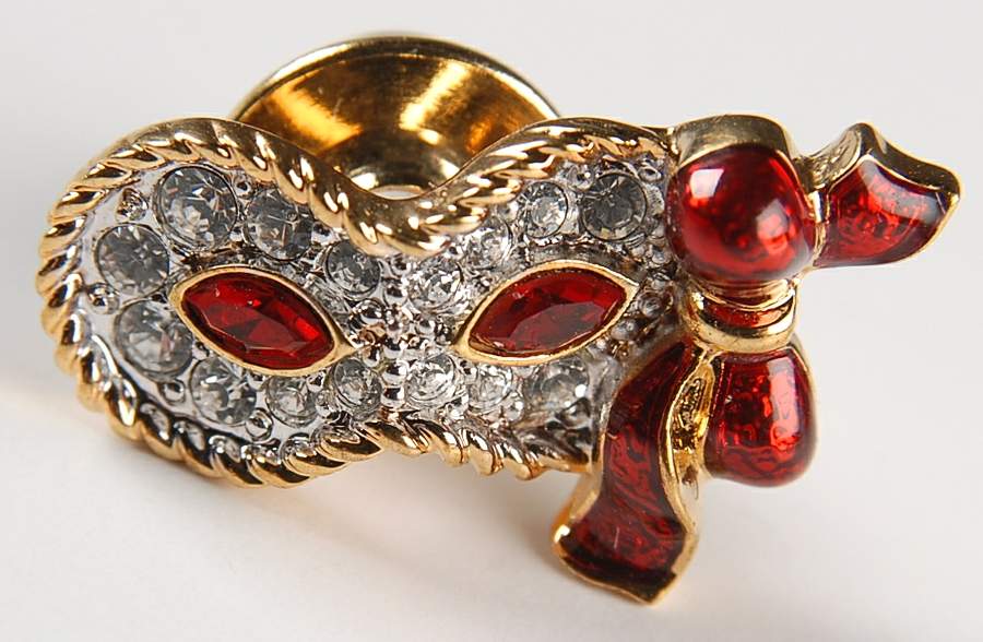 Society Member Jewelry Masquerade Trilogy Mask-Red - No Box by Swarovski-1