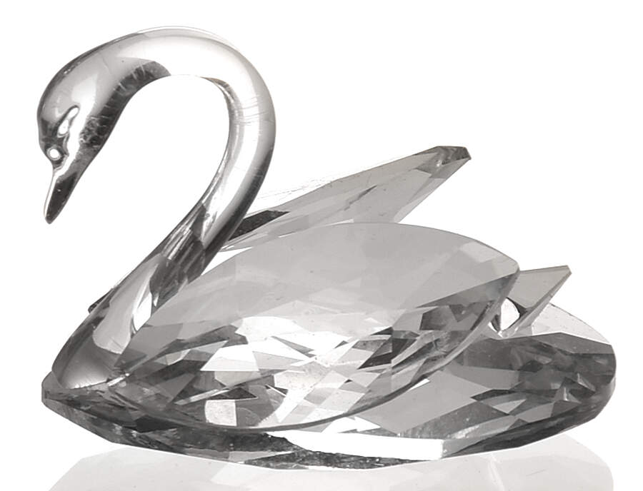 Beauties of the Lake Swan-Small-Very Slim Neck - Boxed by Swarovski-1