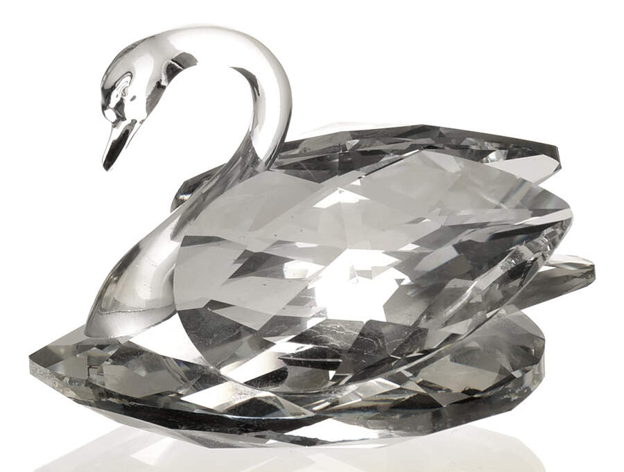Beauties of the Lake Swan-Large-Short Tail Sits Flat - Boxed by Swarovski-1