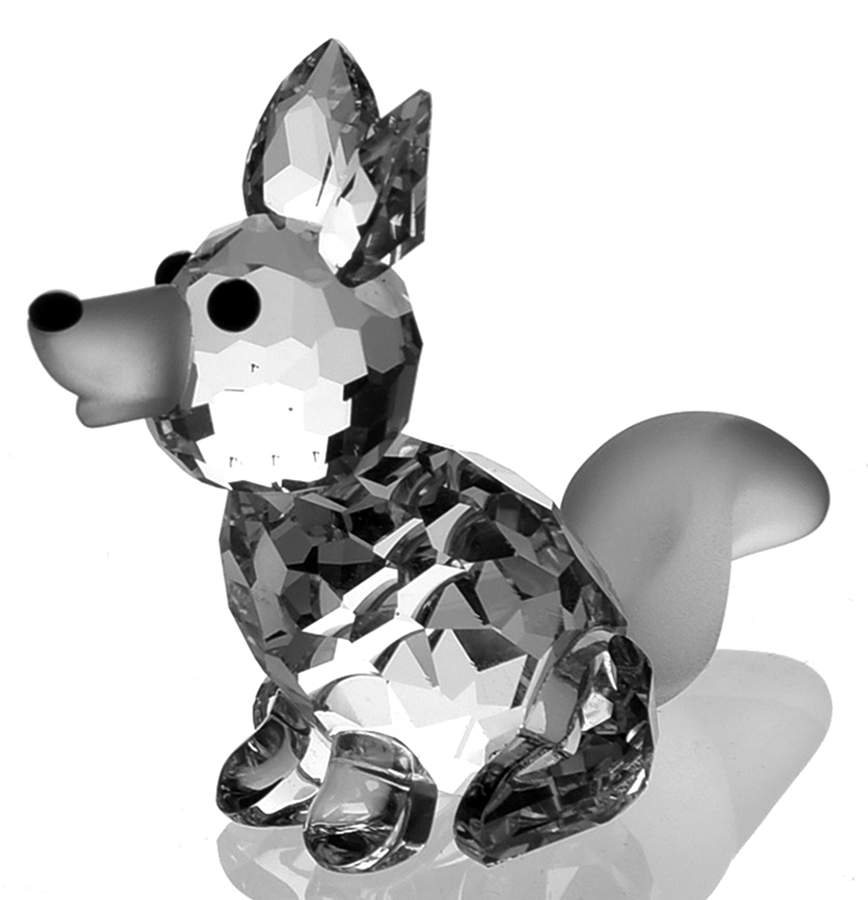 Woodland Friends Fox-Mini-Sitting-Var2-Head Straight - No Box by Swarovski-1
