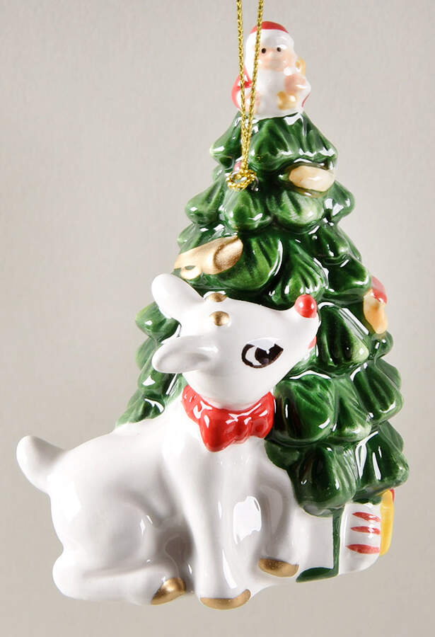 Rudolph the Red-Nosed Reindeer Rudolph With Christmas Tree - With Box by Spode-1
