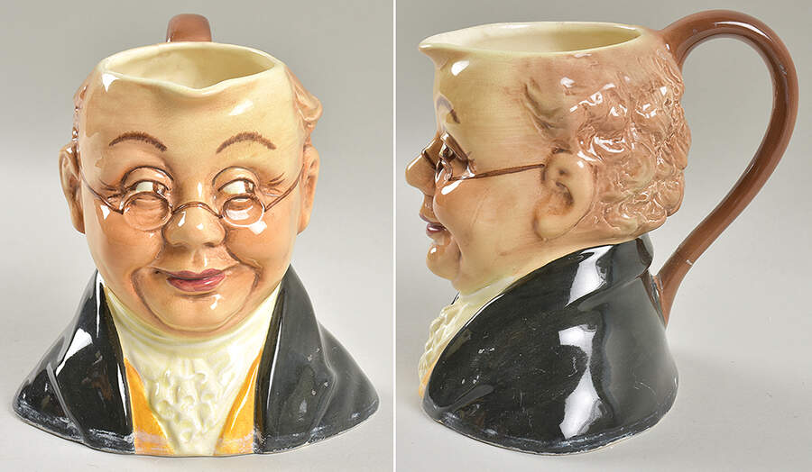 Character Toby Jug Mr Pickwick - No Box by Shaw & Copestake-1