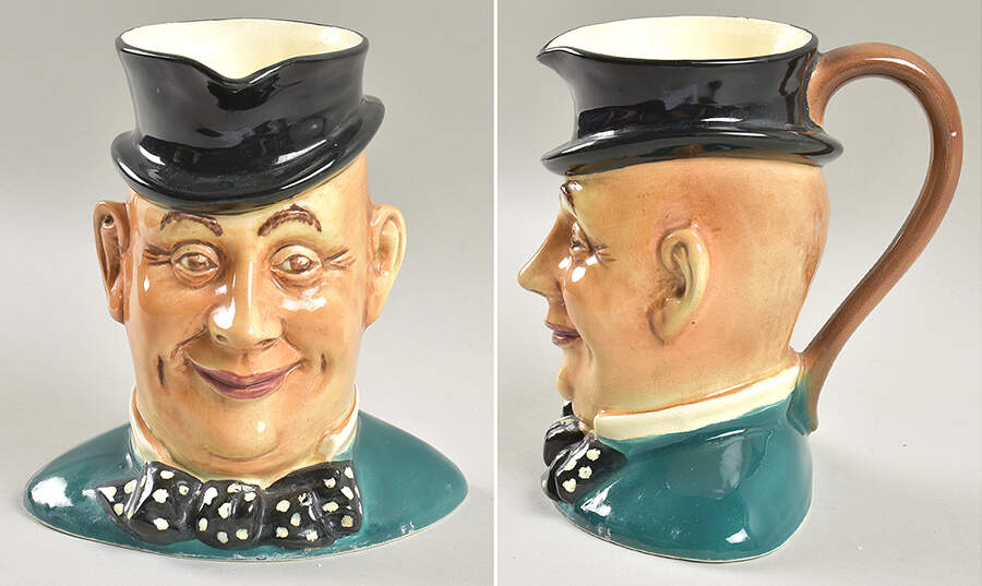 Character Toby Jug Mr Micawber - No Box by Shaw & Copestake-1