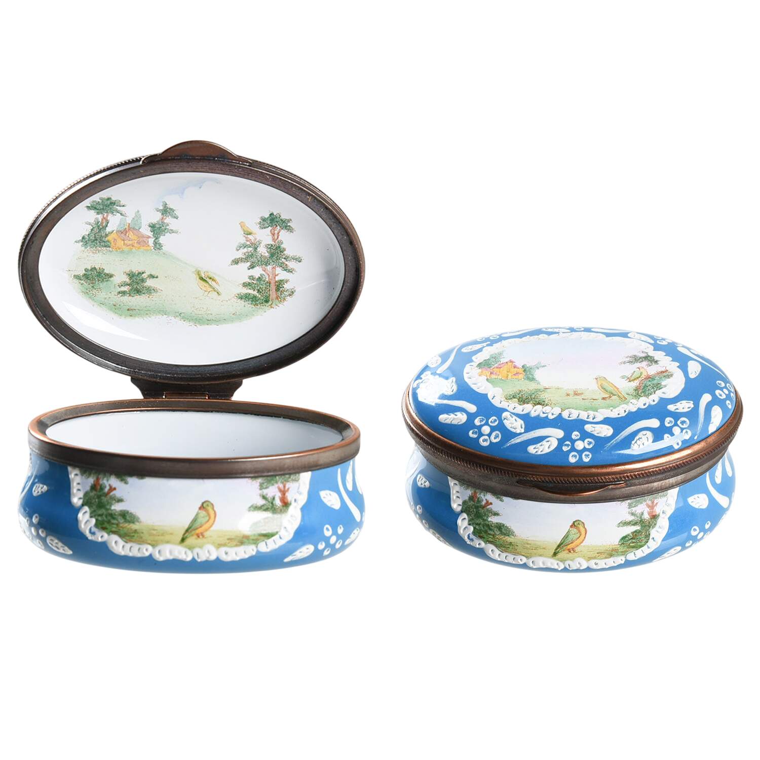Historic Charleston Foundation Des Oiseaux - No Box by Staffordshire Enamels-1