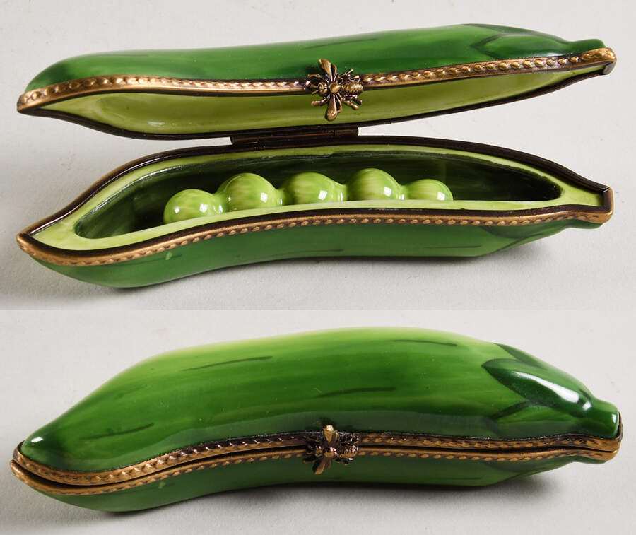 Sinclair 1998 Limoges Box Peas In A Pod - No Box by Sinclair 1998-1