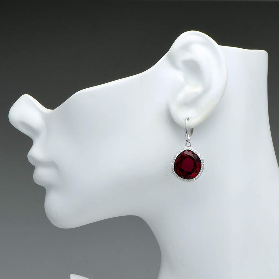 Earrings Breeze Ruby Earrings - Boxed by Swarovski-3