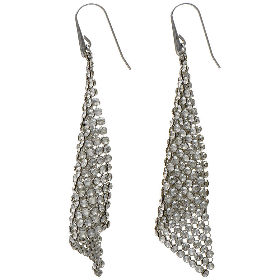 Earrings Fit Earrings Large - Rhodium - Boxed by Swarovski-2